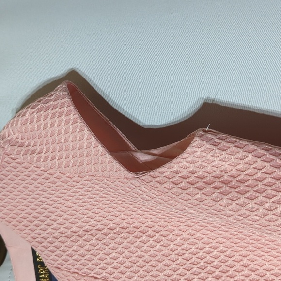 Anthropologie Marc Bouwer Textured Knit Cap Sleeve Notch Neck Zip Back Dress - Picture 5 of 12